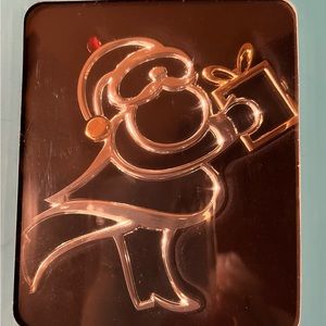 2 Christmas unused Nambe ornaments Santa 2017 & Baby’s First Christmas 2019